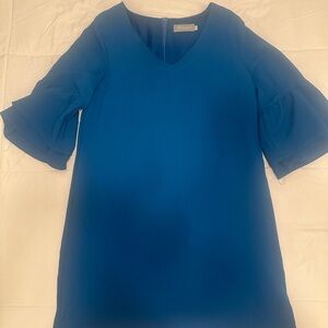 Elegant Blue Women's Midi Dress